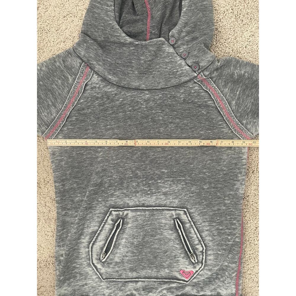 Y2K Roxy Gray and Pink Hoodie Sz XL - Picture 5 of 14